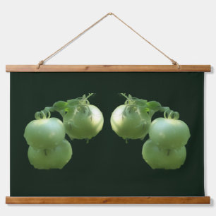 Tapisserie Suspendue Jardin vert Tomates Nature Abstraite
