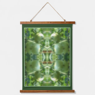 Tapisserie Suspendue Jardin vert Tomates Nature Abstraite
