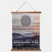 Tapisserie Suspendue Je fais une différence - Mots d'Affirmation (Recto)