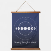 Tapisserie Suspendue Je traverse une phase de lune (Recto)