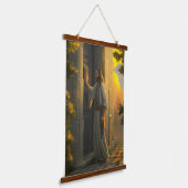 Tapisserie Suspendue Jésus frappe à une porte rustique (Angulaire)