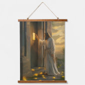 Tapisserie Suspendue Jésus frappe à une porte rustique (Recto)