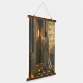 Tapisserie Suspendue Jésus frappe à une porte rustique (Angulaire)