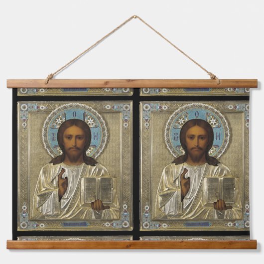 TAPISSERIE SUSPENDUE JESUS ICON (Devant)