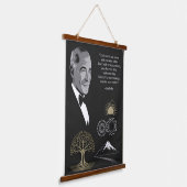 Tapisserie Suspendue Jim Rohn Motivational Citation Poster Noir et Or (Angulaire)