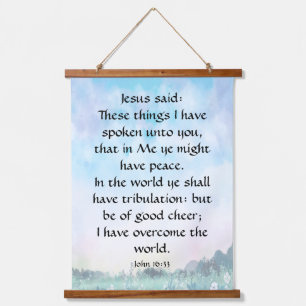 Tapisserie Suspendue John 16:33