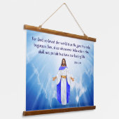 Tapisserie Suspendue John 3:16 (Angulaire)