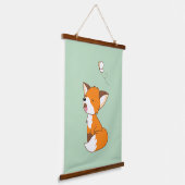 Tapisserie Suspendue Joli Petit Fox Vert Sleepy (Angulaire)