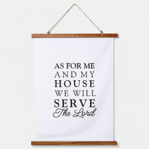 Tapisserie Suspendue Josué 24:15 Moi et ma maison Bible Verse