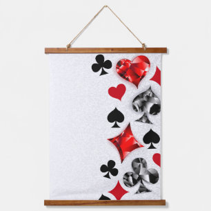 Tapisserie Suspendue Joueur de poker Joueur de cartes de jouer costumes
