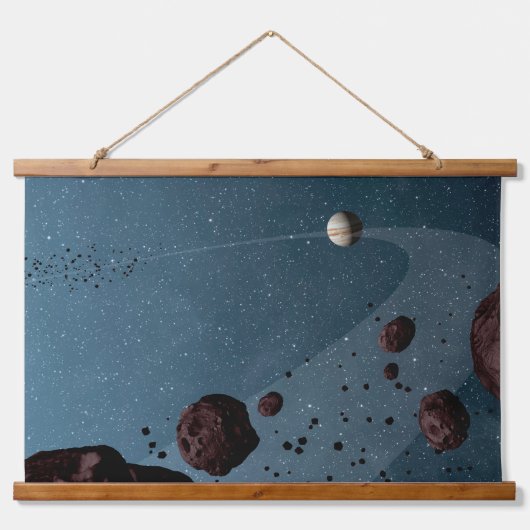 Tapisserie Suspendue Jovian Trojans Astéroïdes. (Devant)