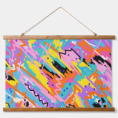 Tapisserie Suspendue Joyeuse expression Art Abstrait (Devant)