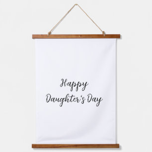 Tapisserie Suspendue Joyeux jour de filles si.ple minimum ajouter le no