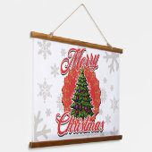 Tapisserie Suspendue Joyeux Mur de Noël (Angulaire)