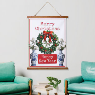 TAPISSERIE SUSPENDUE JOYEUX NOËL BONNE ANNÉE