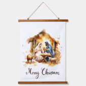 Tapisserie Suspendue Joyeux Noël Nativité (Recto)