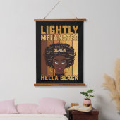 Tapisserie Suspendue JunetDix Légèrement Melanée Hella Black Melanin (Chambre à coucher)