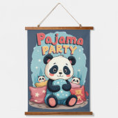 Tapisserie Suspendue Kawaii Panda Pajama Party Cosy Slepov esthétique (Recto)