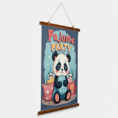 Tapisserie Suspendue Kawaii Panda Pajama Party Cosy Slepov esthétique (Angulaire)