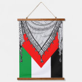 Tapisserie Suspendue Keffiyeh Écharpe palestinienne tissu traditionnel (Recto)
