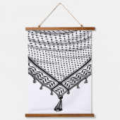 Tapisserie Suspendue Keffiyeh Écharpe palestinienne tissu traditionnel (Recto)