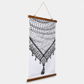 Tapisserie Suspendue Keffiyeh Écharpe palestinienne tissu traditionnel (Angulaire)