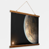 Tapisserie Suspendue Kepler-186f Orbitant Une Étoile Éloignée. (Angulaire)