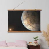 Tapisserie Suspendue Kepler-186f Orbitant Une Étoile Éloignée. (Chambre à coucher)