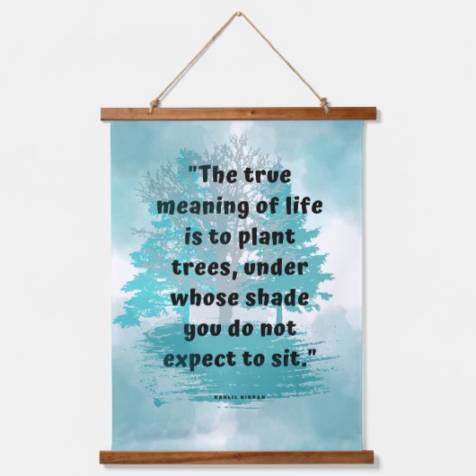 Tapisserie Suspendue Kindness and Accomplissement Sagesse Citation Wall (Recto)