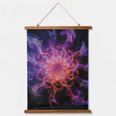 Tapisserie Suspendue Kirlian Emberflow : forme de fosse électrique (Recto)