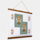 Tapisserie Suspendue klovnen og bien (Angulaire)