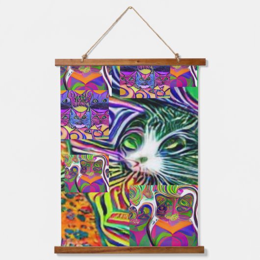Tapisserie Suspendue kool psychédélique bizarre katz 41 (Recto)