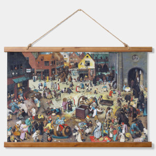 Tapisserie Suspendue La bataille entre Carnaval et Carême, Bruegel