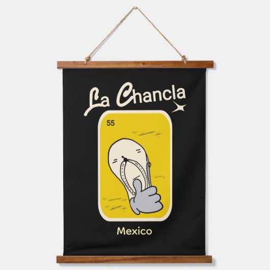 Tapisserie Suspendue la Chancla yellow  (Recto)