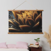 Tapisserie Suspendue La floraison dorée dans les profondeurs du crépusc (Chambre à coucher)