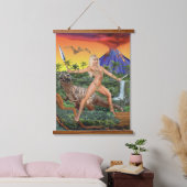 TAPISSERIE SUSPENDUE LA JUNGLE JURASSIQUE (Chambre à coucher)