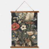 Tapisserie Suspendue La Lune S'Éclate Sur Le Charme Rustique (Recto)