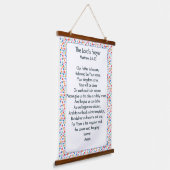 Tapisserie Suspendue La prière du Seigneur avec des points frontière (Angulaire)