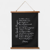 Tapisserie Suspendue La prière du Seigneur Christian Wood Scroll (Recto)