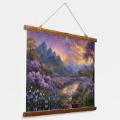 Tapisserie Suspendue La vallée de la Lavande à l'aube (Angulaire)