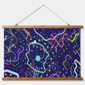 Tapisserie Suspendue La vie dans l'espace (Devant)