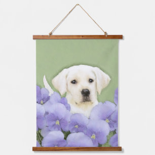 Tapisserie Suspendue Labrador Retriever Puppy Painting Original Chien A