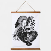 Tapisserie Suspendue Lady and Night Owl (Recto)