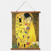 Tapisserie Suspendue L'affiche Kiss by Gustav Klimt Fine Art Imprimer (Recto)