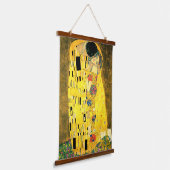 Tapisserie Suspendue L'affiche Kiss by Gustav Klimt Fine Art Imprimer (Angulaire)