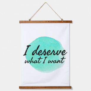 Tapisserie Suspendue l'amour de soi, des paroles motivationnelles pour 