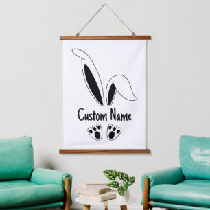 Tapisserie Suspendue Lapin de Pâques Personnalisé Mignon