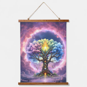 Tapisserie Suspendue L'Arbre Céleste des Royaumes Éternels