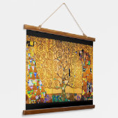 Tapisserie Suspendue L'arbre de vie, affiche de Klimt (Angulaire)