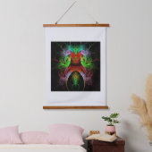 Tapisserie Suspendue L'art Abstrait du Carnaval (Chambre à coucher)